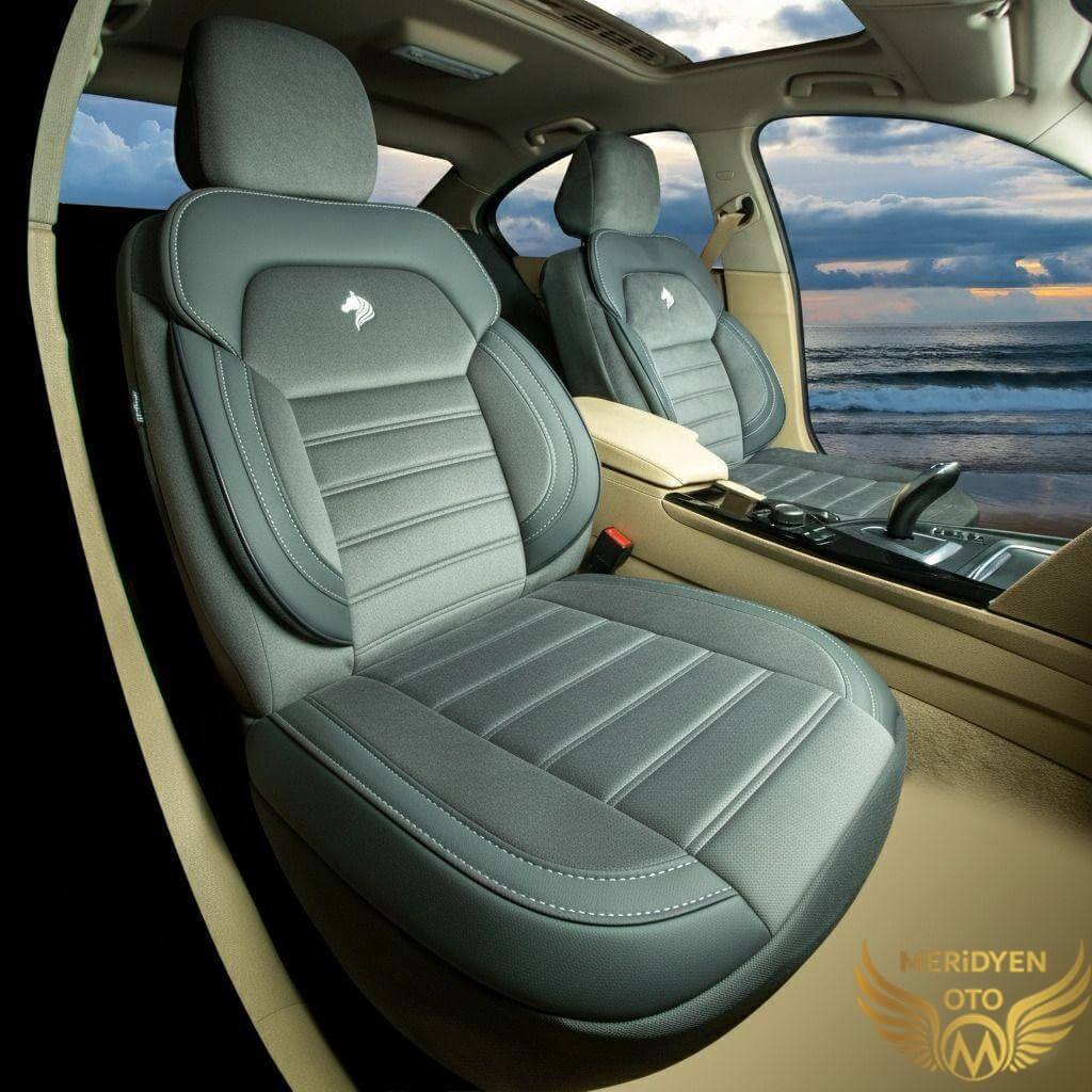 ROYAL Tay Tüyü Füme Deri Oto Kılıfı